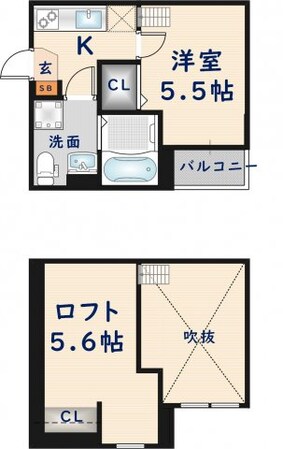 Valenti小阪の物件間取画像